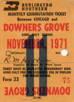 November 1971 monthly ticket