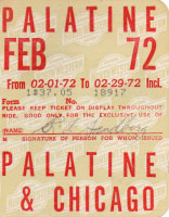 February 1972 monthly ticket