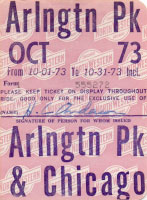October 1973 monthly ticket