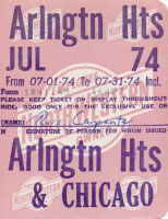July 1974 monthly ticket