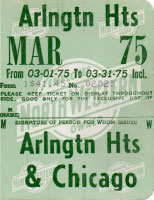 March 1975 monthly ticket