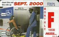 September 2000 monthly ticket