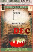 December 2007 monthly ticket