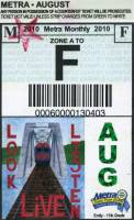 August 2010 monthly ticket