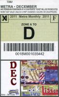December 2011 monthly ticket