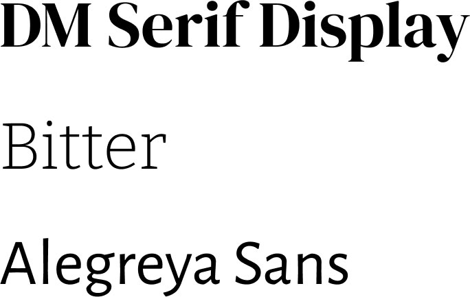 Typefaces