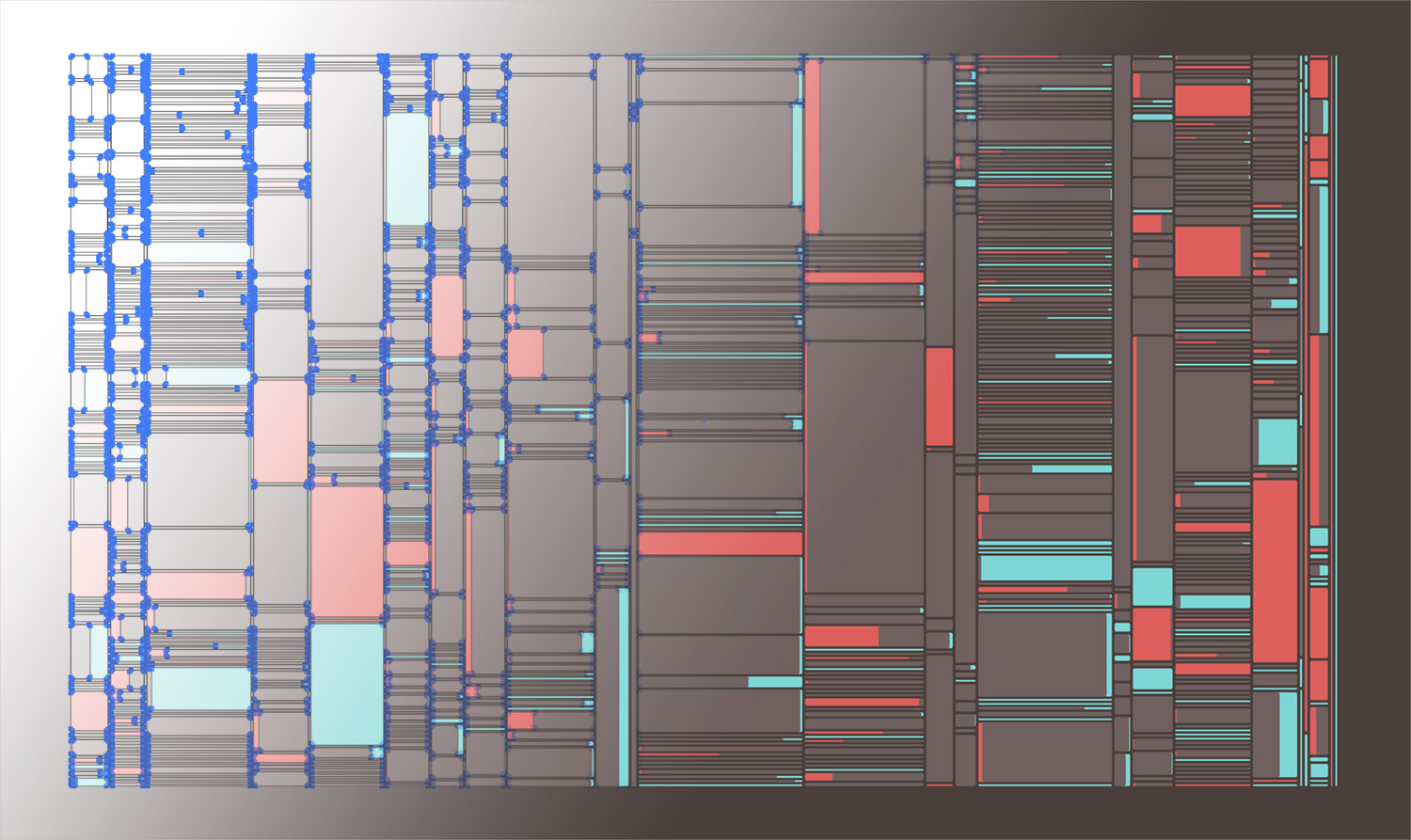 Shapes in Illustrator overlayed on differences diagram