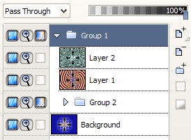 Screenshot of layer groups