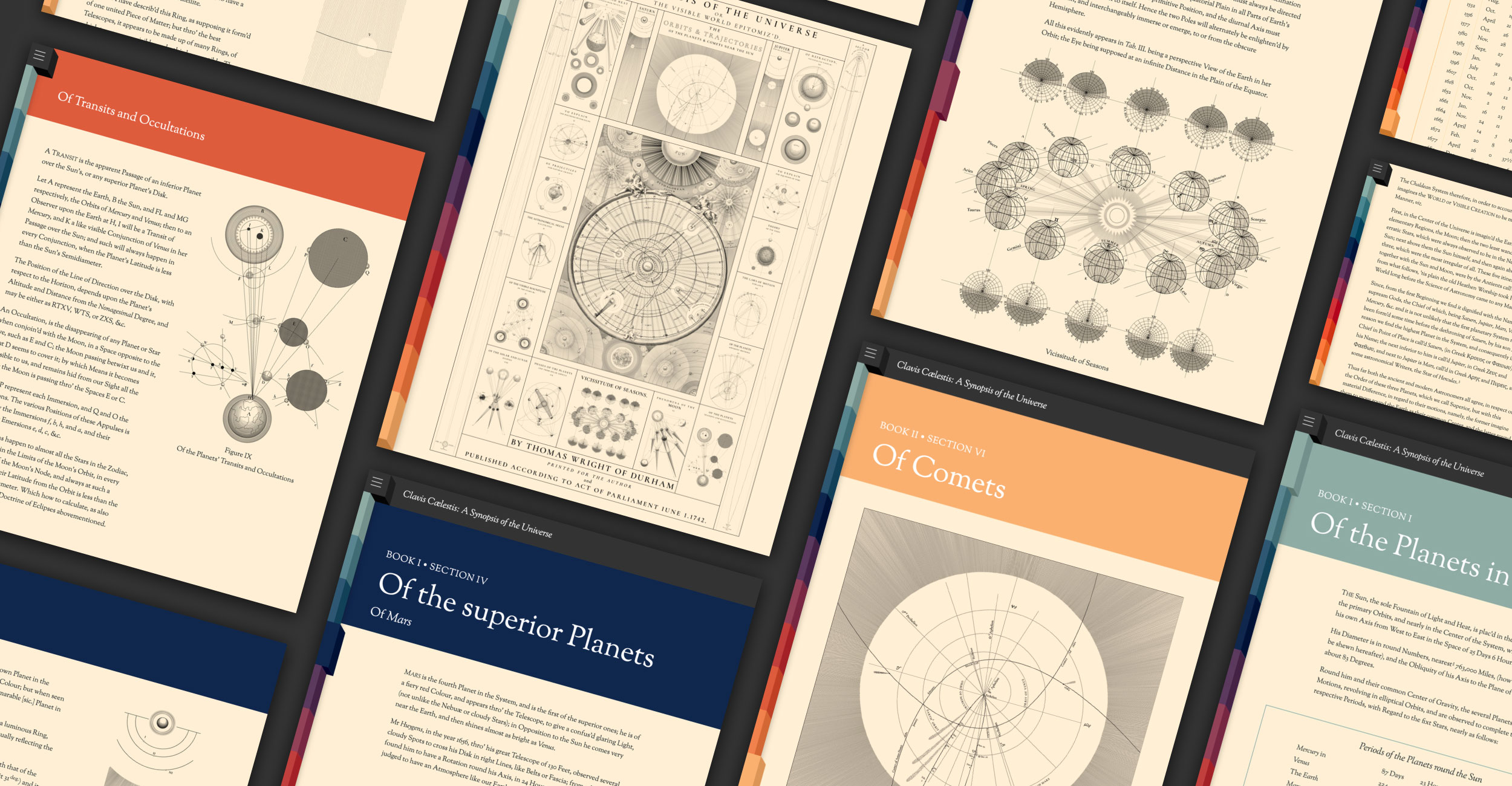Collage of screenshots of digital edition
