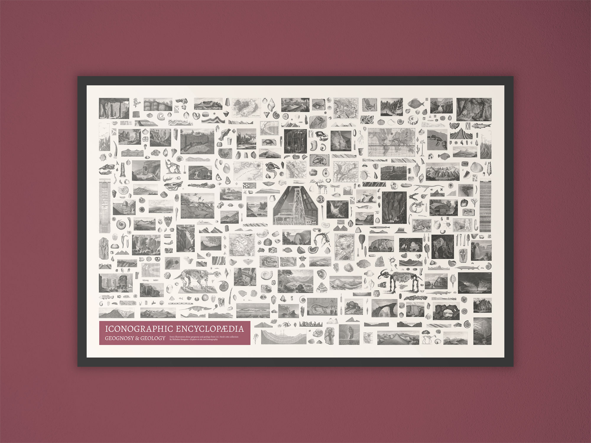 Poster hanging on wall