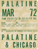March 1972 monthly ticket