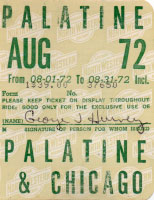 August 1972 monthly ticket