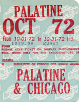 October 1972 monthly ticket