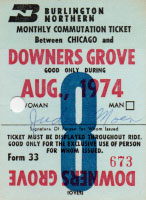 August 1974 monthly ticket