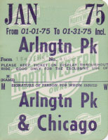 January 1975 monthly ticket