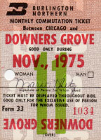 November 1975 monthly ticket