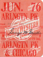June 1976 monthly ticket