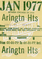 January 1977 monthly ticket
