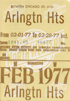 February 1977 monthly ticket