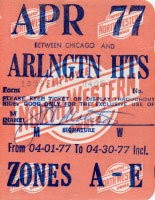 April 1977 monthly ticket