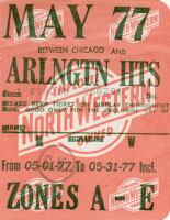 May 1977 monthly ticket