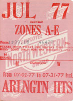 July 1977 monthly ticket
