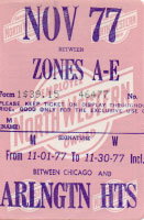 November 1977 monthly ticket
