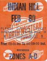 February 1980 monthly ticket