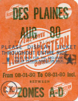 August 1980 monthly ticket
