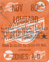 November 1980 monthly ticket
