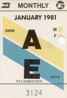January 1981 monthly ticket