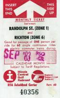 September 1983 monthly ticket