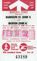 February 1984 monthly ticket