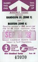 September 1984 monthly ticket