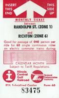 February 1987 monthly ticket