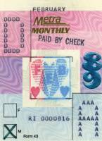 February 1989 monthly ticket