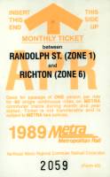 April 1989 monthly ticket