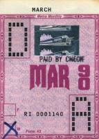 March 1990 monthly ticket
