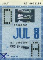 July 1990 monthly ticket