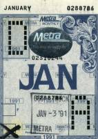 January 1991 monthly ticket