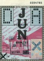June 1992 monthly ticket