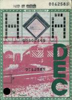 December 1992 monthly ticket