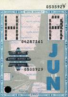 June 1993 monthly ticket