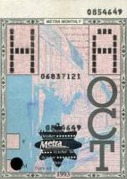 October 1993 monthly ticket