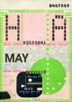 May 1994 monthly ticket