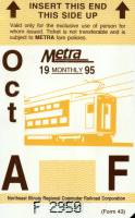 October 1995 monthly ticket