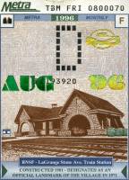 August 1996 monthly ticket