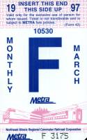 March 1997 monthly ticket