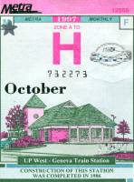 October 1997 monthly ticket