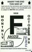 October 1998 monthly ticket